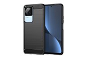 Handys - Cover & Cases - Hurtel Carbon Case for Xiaomi Poco F4 5G Flexible Silicone Carbon Cover Black - 5907769347993