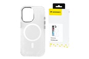 Handys - Cover & Cases - Wozinsky Glitter Case with Mag Safe for Samsung Galaxy S24 FE - Transparent with Glitter - 5907769370946