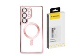 Handys - Cover & Cases - Wozinsky Electroplated Magsafe Case for Samsung Galaxy S24 FE - Pink - 5907769371387