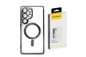 Handys - Cover & Cases - Wozinsky Electroplated Case with Magsafe for Samsung Galaxy S25+ - Black - 5907769370328