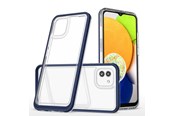 Handys - Cover & Cases - Hurtel Clear 3in1 Case for Samsung Galaxy A03 Silicone Cover with Frame Blue - 9145576265949