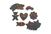 Kreativ-Spiele - Colorations - Scratch Figures Shapes 98pcs. - CHSDSHAP