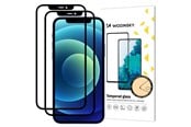 Handys - Schutzfolie - Wozinsky Set of 2x Super Durable Full Glue Tempered Glass Full Screen with Frame Case Friendly iPhone 12 Pro / iPhone 12 Black - 9111201915831