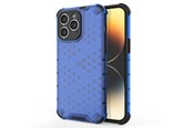Handys - Cover & Cases - Hurtel Honeycomb Case for iPhone 14 Pro Armored Hybrid Cover Blue - 9145576266151