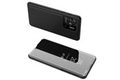 Handys - Cover & Cases - Hurtel Clear View Case Cover for Xiaomi Redmi 10C Cover with a Flap Black - 5907769349348