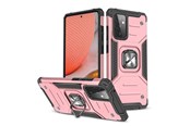 Handys - Cover & Cases - Wozinsky Ring Armor Armored Hybrid Case Cover + Magnetic Holder Samsung Galaxy A72 4G Pink - 9111201935822
