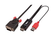 Display Kabel - Lindy video cable - HDMI / VGA / USB - 3 m - 41455