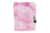 Schul-Zubehör - Tinka DIARY PINK PLUSH W/HEARTS W/LOCK - 8-802181