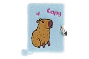 Schul-Zubehör - Tinka DIARY PLUSH CAPYBARA BLUE WITH LOCK - 8-802183