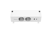 Stromkabel (Extern) - Fellowes Power Desk 2 Type F - White - 100137183