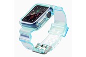 Smartwatch - Accessories - Hurtel Silicone Band Strap Bracelet Case Strap Light Set for Apple Watch 44mm - Blue - 5907769331664