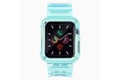 Smartwatch - Accessories - Hurtel Silicone Band Strap Bracelet Case Strap Light Set for Apple Watch 40mm - Blue - 5907769331763