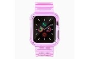 Smartwatch - Accessories - Hurtel Silicone Band Strap Bracelet Case Strap Light Set for Apple Watch 40mm - Red - 5907769331770
