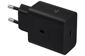 Handys - Adapter und Ladegeräte - Samsung 60W USB-C Power Adapter - Black - EP-T6010NBEGWW