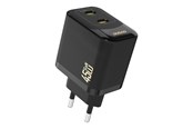 Handys - Adapter und Ladegeräte - Dudao A28PEU PD 45W GaN 2xUSB AC Charger - Black - 6976625334292