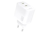 Handys - Adapter und Ladegeräte - Dudao A28PEU PD 45W GaN 2xUSB AC Charger - White - 6976625334285