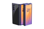 Tablets - Cover & Case - Hurtel Plating Case for Samsung Galaxy Z Fold 4 Cover with a Metallic Frame Blue - 9145576266953