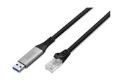 Netzwerk - Kabel - DIGITUS network cable - 10 m - black - Schwarz - AK-300600-100-S