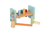 Baby Spielzeug - Small Foot - Wooden Hammer Bench Jungle Friends FSC - 12763