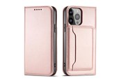 Handys - Cover & Cases - Hurtel Magnet Card Case for Samsung Galaxy S23+ Flip Cover Wallet Stand Pink - 9145576271100