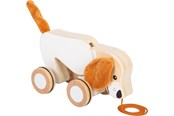 Baby Spielzeug - Small Foot - Wooden Sled Dog with Crinkly Ears - 12562