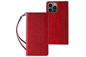 Handys - Cover & Cases - Hurtel Magnet Strap Case for Samsung Galaxy S23+ Flip Wallet Mini Lanyard Stand Red - 9145576271292