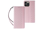 Handys - Cover & Cases - Hurtel Magnet Strap Case for Samsung Galaxy S23+ Flip Wallet Mini Lanyard Stand Pink - 9145576271308
