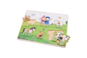 Puzzle - Johntoy Fien & Teun Wooden Button Puzzle - 6 pcs. Holz - 80170