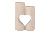 Kinderzimmer - Playwood Wooden Tealight Holder Heart 2pcs. - SL204H-hart