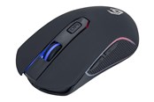 Maus - Gembird "Firebolt" - mouse - rechargeable RGB - 2.4 GHz - black - Maus (Schwarz) - MUSGW-6BL-02
