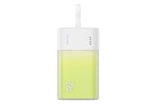 Powerbank (Akku) - Baseus Popsicle 5200mAh 20W Powerbank with Built-in Lightning Cable (+ White Simple USB-C - USB-C 60W/20V/3A/30cm Cable) - White-Green Powerbank (Akku) - Grün - 5200 mAh - P10055601613-00