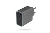 Handys - Adapter und Ladegeräte - CUKTECH CUKAD653EUGR 65W GaN Wall Charger 2 x USB-C 1 x USB-A - Grey - CUKAD653EUGR