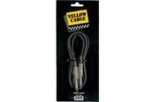 Audio Kabel - Yellow Cable P050 - 2 x 1/4" Klinke/Klinke Patchkabel 50cm. - ECO P050