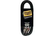 Audio Kabel - Yellow Cable K02ST-3 - 2 x RCA - 1/4" TRS Klinkenkabel 3m. - ECO K02ST-3