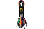 Audio Kabel - Yellow Cable P090-6 - 6 x 1/4" Klinke/Klinke Patchkabel 90cm. - ECO P090-6