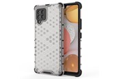 Handys - Cover & Cases - Hurtel Honeycomb Case Armor Cover with TPU Bumper for Samsung Galaxy A42 5G Transparent - 5907769325212