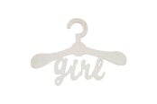 Kinderzimmer - Playwood Multiplex Wooden Children's Clothes Hanger Girl - sl1283