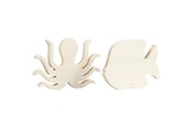 Holzspielzeug - Creativ Company Wooden Sea Creatures Octopus and Fish 2pcs. - 57976