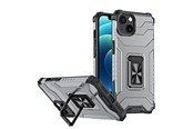 Handys - Cover & Cases - Hurtel Crystal Ring Case Kickstand Tough Rugged Cover for iPhone 13 Mini Black - 5907769330858