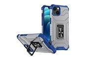 Handys - Cover & Cases - Hurtel Crystal Ring Case Kickstand Tough Rugged Cover for iPhone 13 Mini Blue - 5907769330889