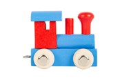 Holzspielzeug - Small Foot - Wooden Letter Train Locomotive Red/Blue - 12 - 10349-display12