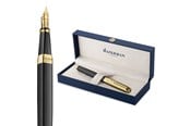 Utensilien zum Schreiben und Zeichnen - Waterman Exception 'The Opera Collection' Black & Gold G.T. Fountain pen F Blue ink - 2225145