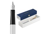 Utensilien zum Schreiben und Zeichnen - Waterman Impression White Lacquer G.T. Fountain pen F Blue ink - 2225469