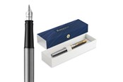 Utensilien zum Schreiben und Zeichnen - Waterman Impression Stainless Steel G.T. Fountain pen F Blue ink - 2225493