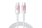 USB Kabel - Joyroom S-A42 Crystal-Clear Series 60W USB-C - USB-C cable 1.2m - white - S-A42_CC_W