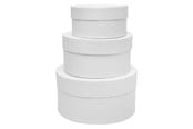 Kunst & Handwerk Ausstattung - Colorations - Papier-mache Boxes Round 3 pcs. - 46EN24