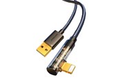 USB Kabel - Joyroom Gaming Cable S-UL012A6 Lightning (angled) / USB-A (straight) 2.4A 1.2 m - black - S-UL012A6