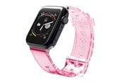Smartwatch - Accessories - Hurtel Silicone Strap Bracelet Bracelet Strap Light for Apple Watch 38 / 40 mm - Red - 5907769332791