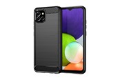 Handys - Cover & Cases - Hurtel Carbon Case Flexible Cover Case for Samsung A03S EU (166.5) Black - 5907769334641