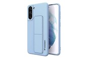 Handys - Cover & Cases - Wozinsky Kickstand Case Silicone Case with Stand Samsung Galaxy S21+ 5G Light Blue - 9111201941441